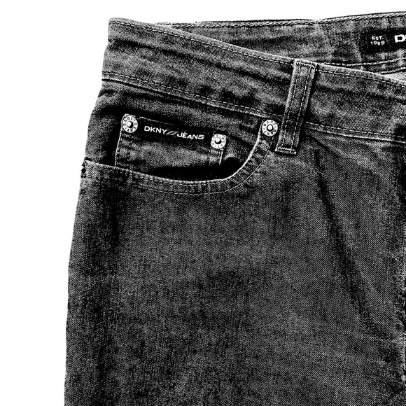 DKNY Jeans , Classic Bootcut Denim Jeans , Women Denim Pants, Relaxed Fit Jeans - Picture 4 of 15